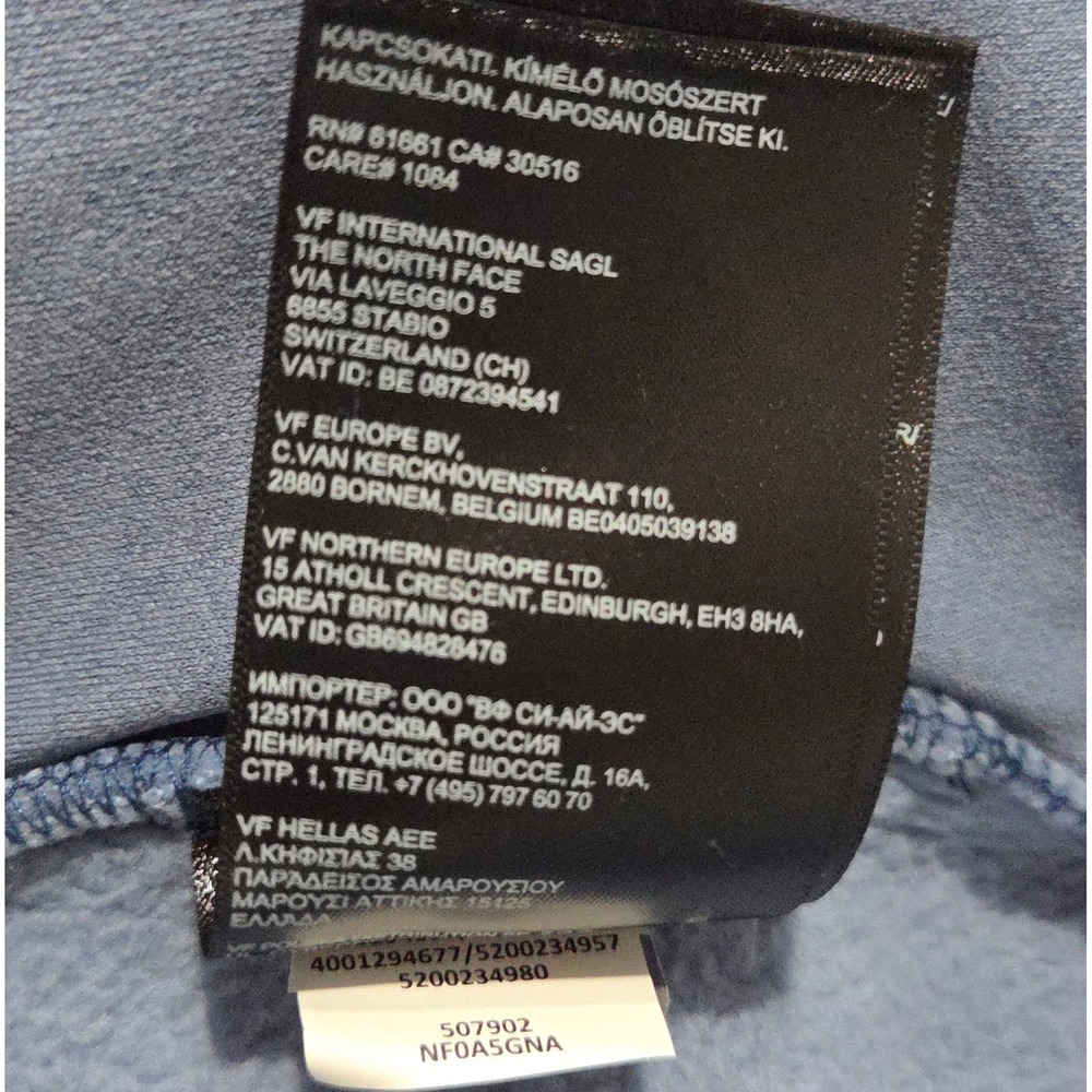 The North Face Cragmont Vest Womens Large Blue Sherpa Fleece Relaxed Fit Zip NEW - Picture 10 of 10